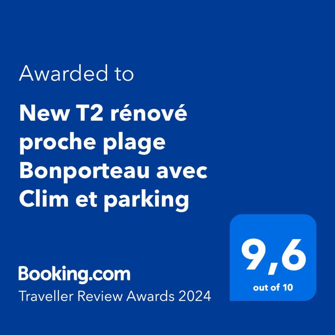 T2 Calme Proche Plage Bonporteau Avec Clim Et Parking 카발레르쉬르메르 외부 사진